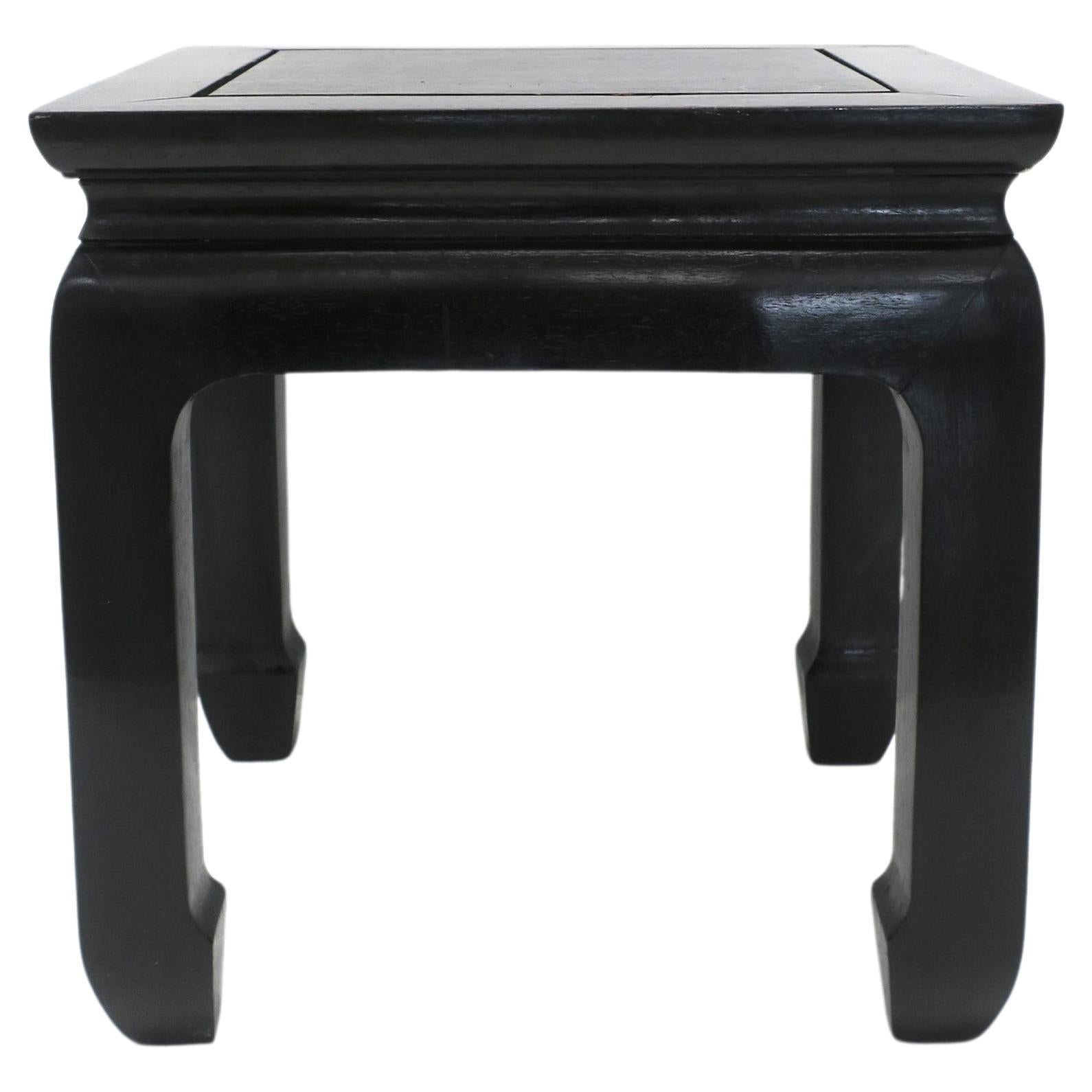 Chinoiserie Wood Accent Drinks Table or Plant Stand in the Style of James Mont