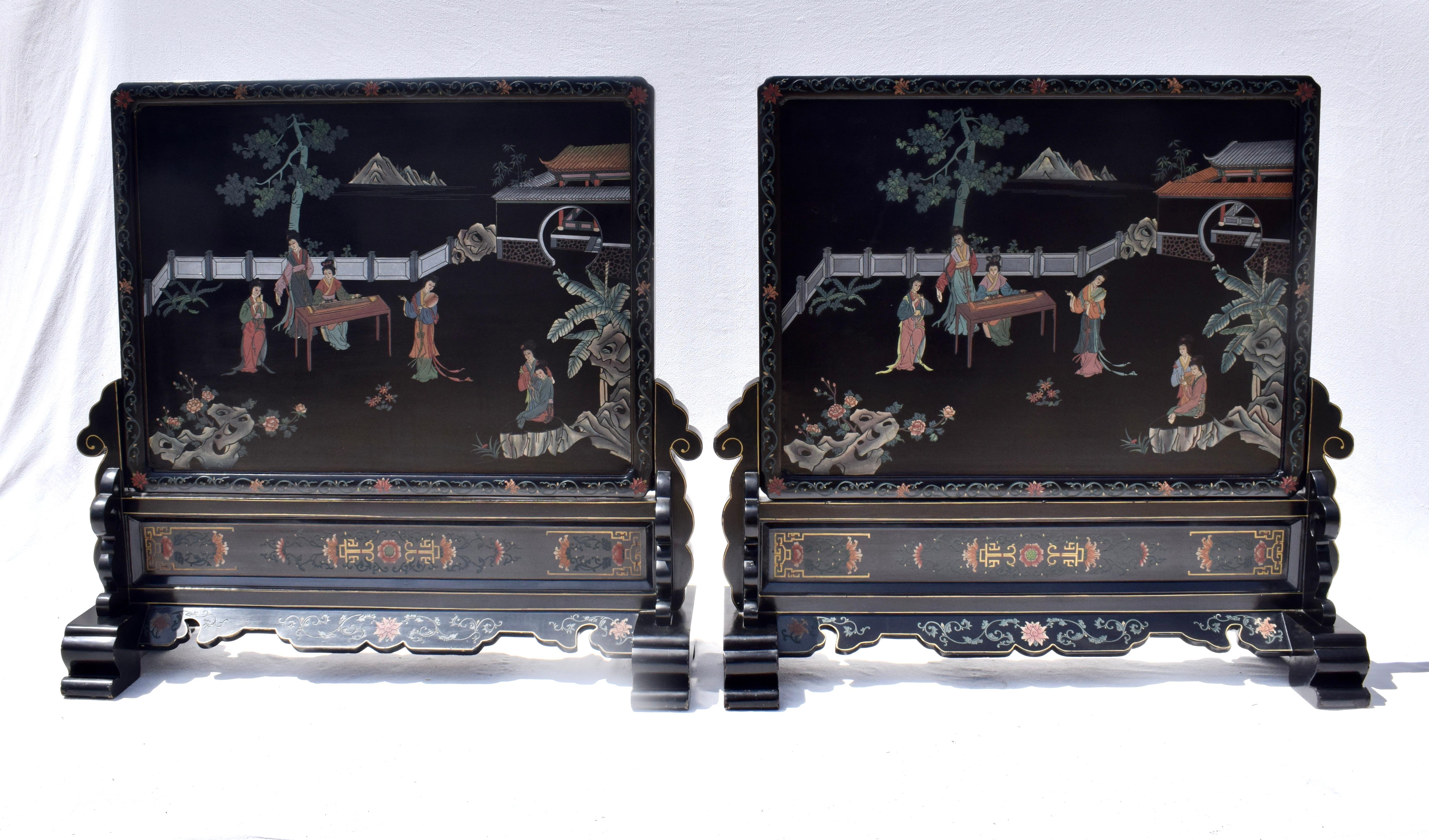 We can't say enough about the uniqueness, possibilities & practical qualities of our Chinese screen room dividers. Suitable for use on the floor or countertop to create an aesthetically pleasing & substantial  partition. Constructed of solid carved