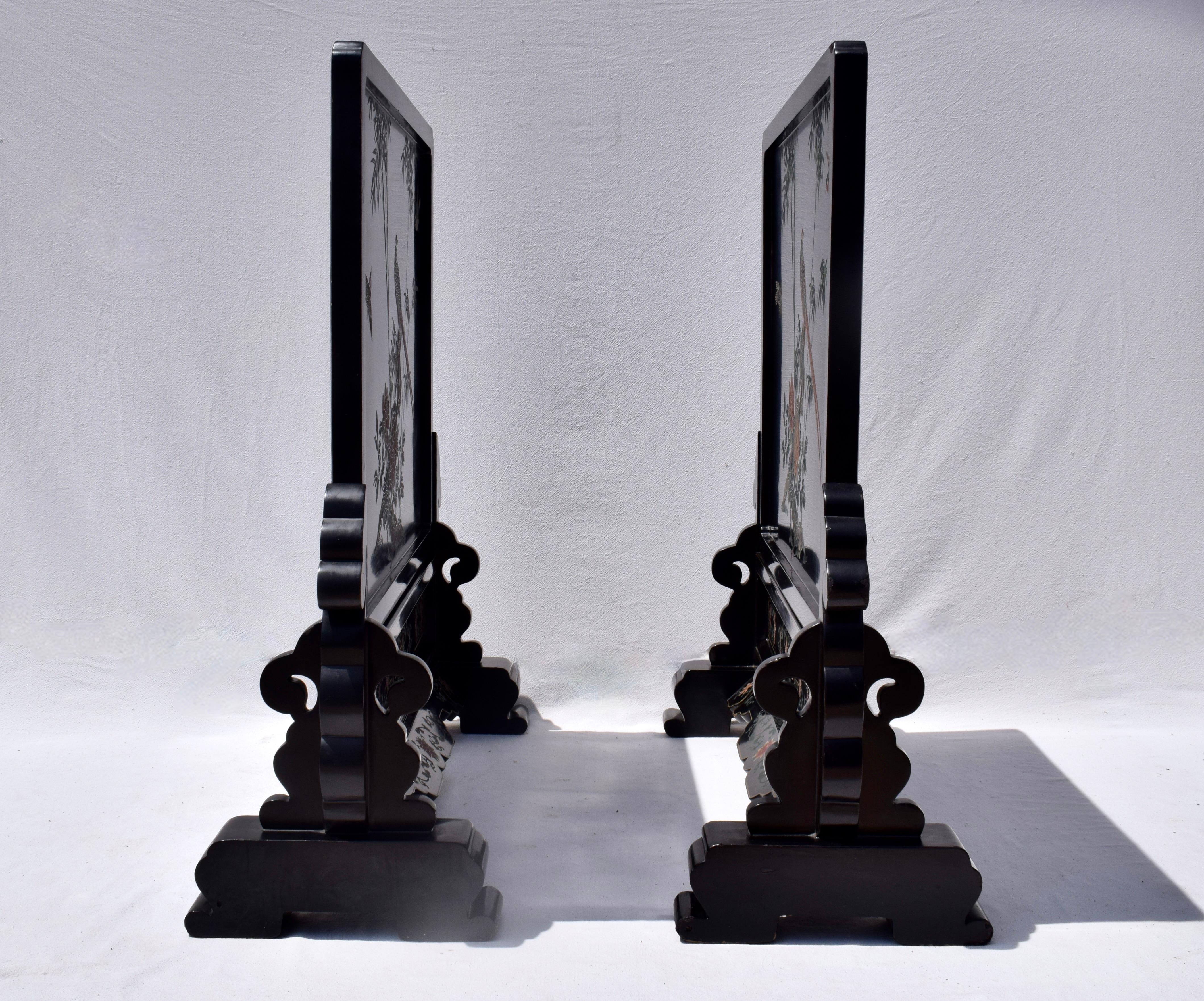Chinoiserie Wood Screen Room Dividers, Pair For Sale 3