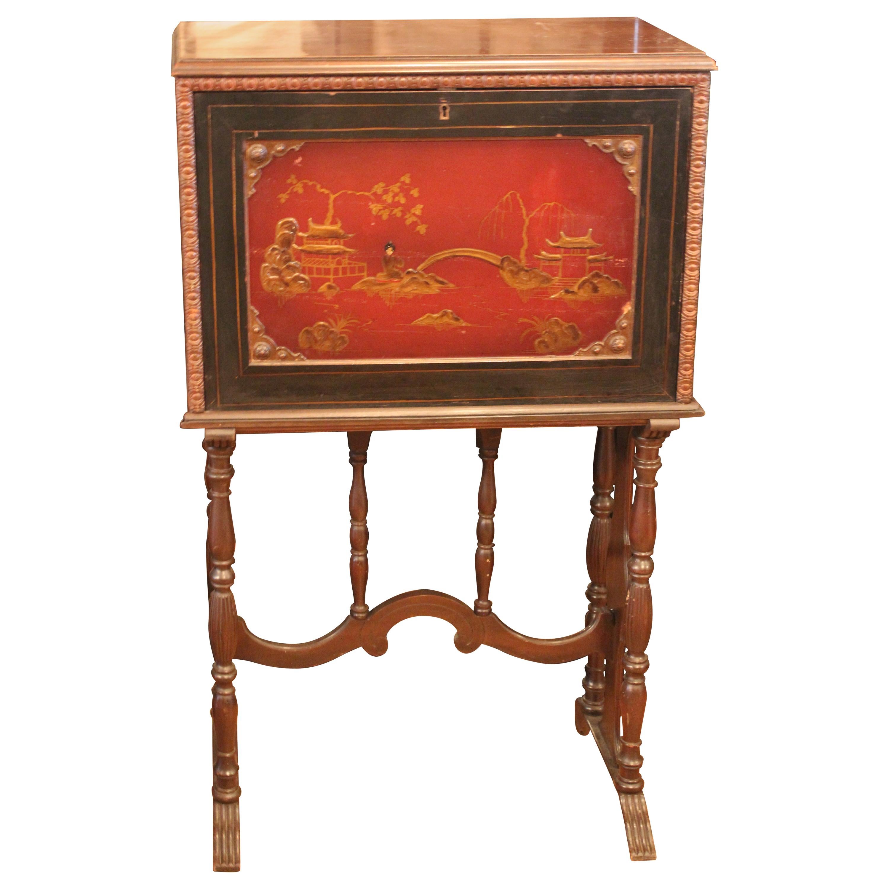 Chinoiseries Writing Desk For Sale