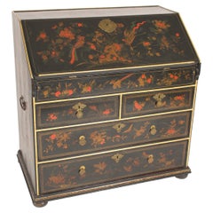 Chinoisserie Decorated Slant Top Desk