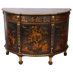 Chinoserie Lacquer Side Cabinet