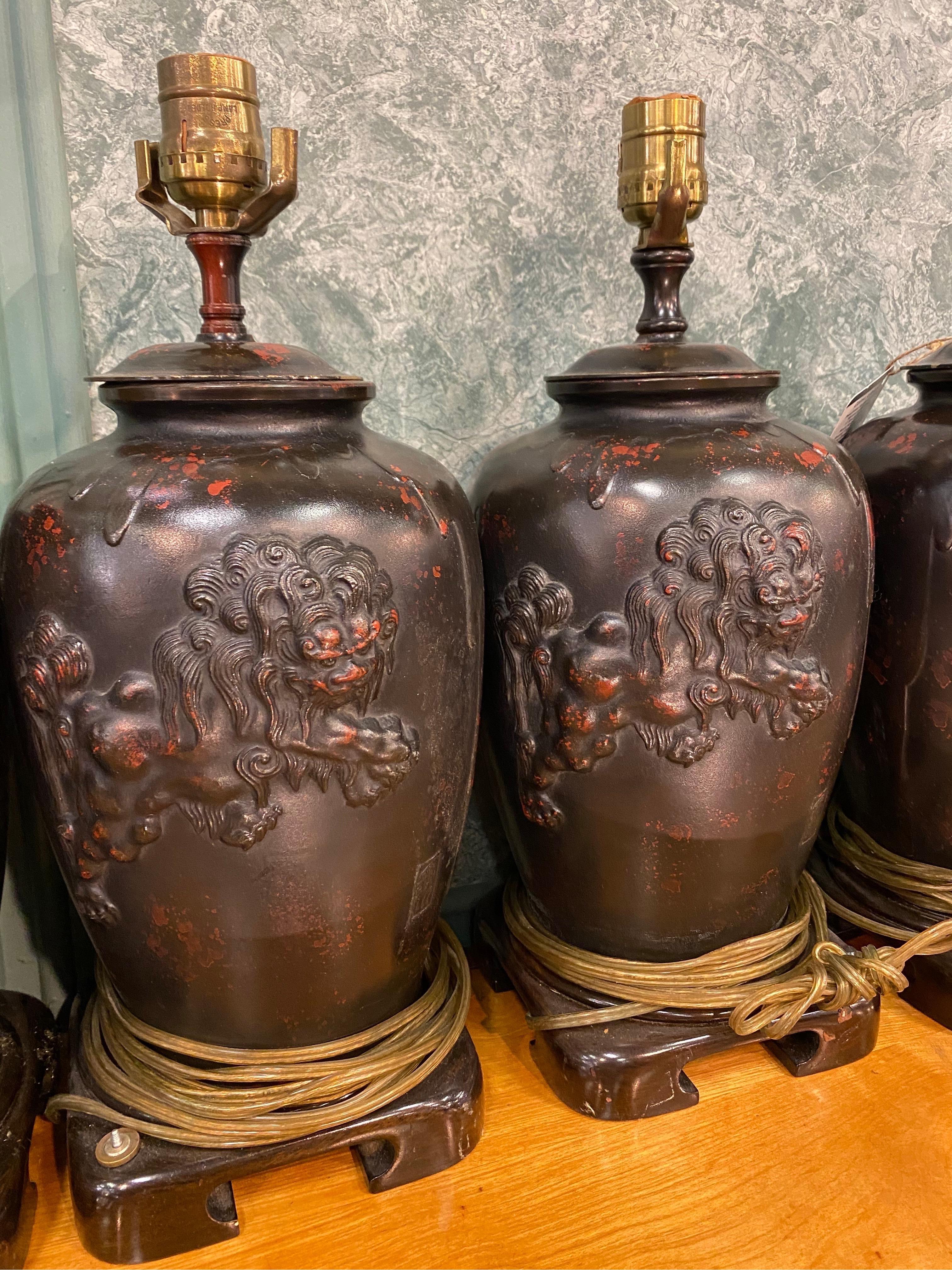 20th Century Chinoiserie Lamps After James Mont from the Waldorf Astoria For Sale