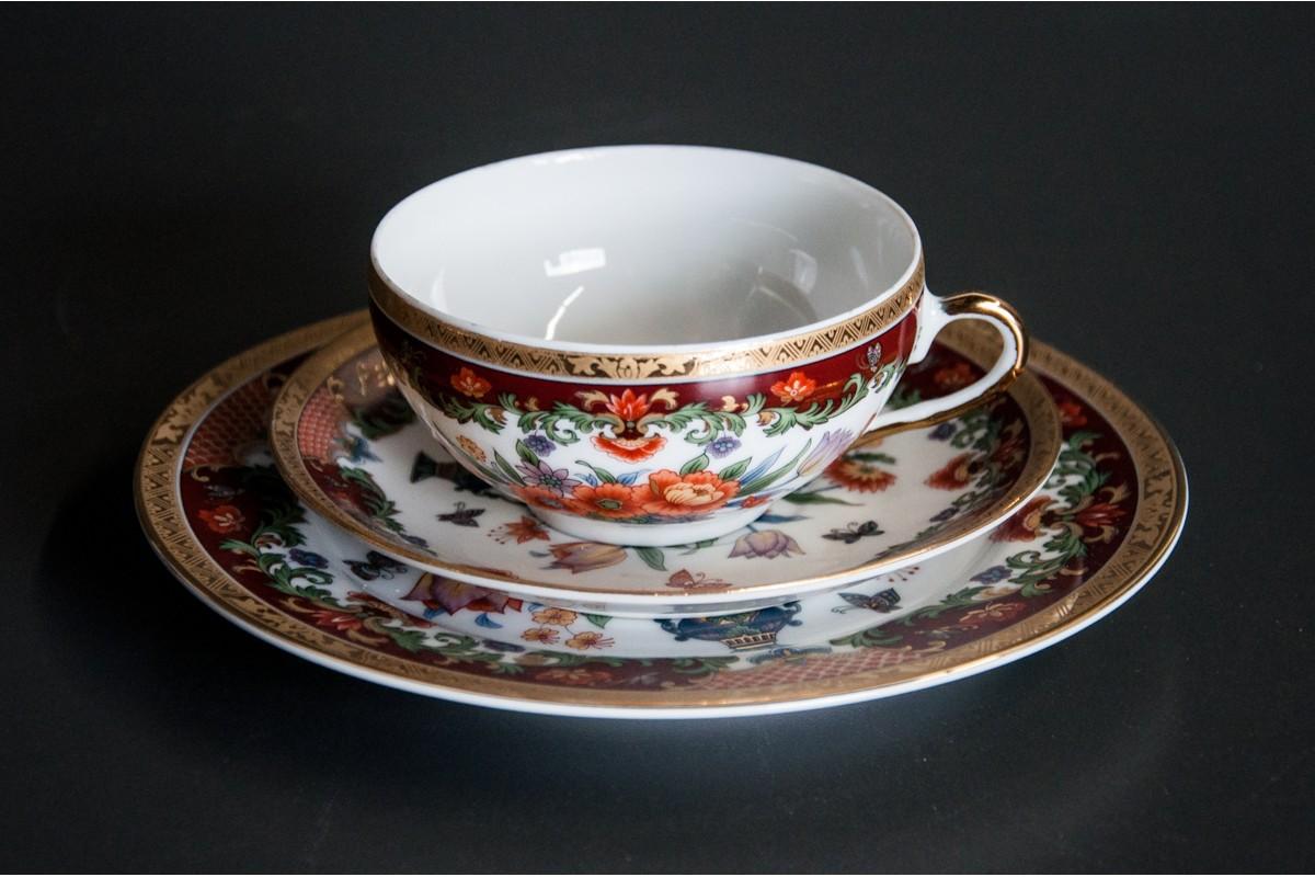 Late 20th Century Chinoserie Tea Set For Sale