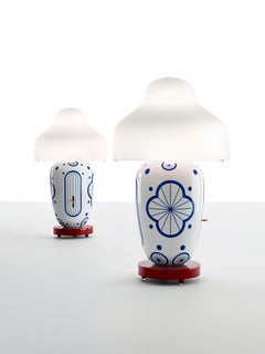 Chinoz Table Lamp in Ming with Burgundy Base by Jaime Hayon 2013