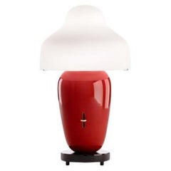 Chinoz Table Lamp in Red with Black Base by Jaime Hayon 2013