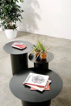 Chiodo 4 Side Iron Table, Black