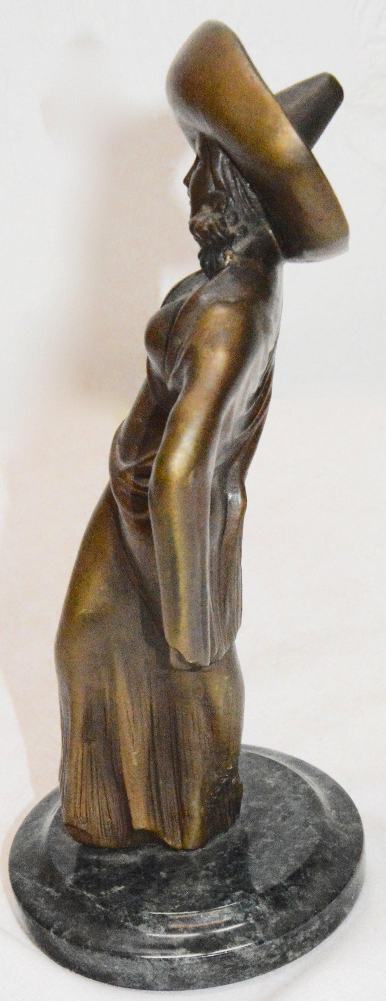 Chiparus Bronze Statue of Lady, Art Deco at 1stDibs
