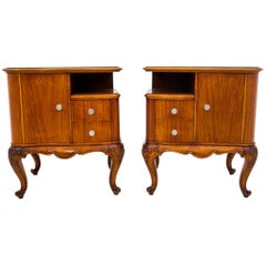 Chippendale Bedside Tables, Northern Europe, circa 1930