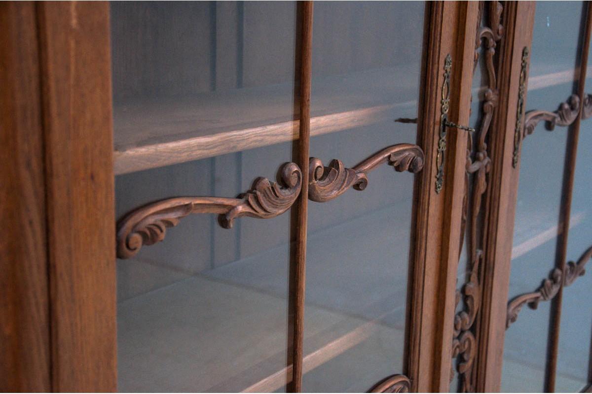 Oak Chipendalle-Style Library / Display Case, circa 1930