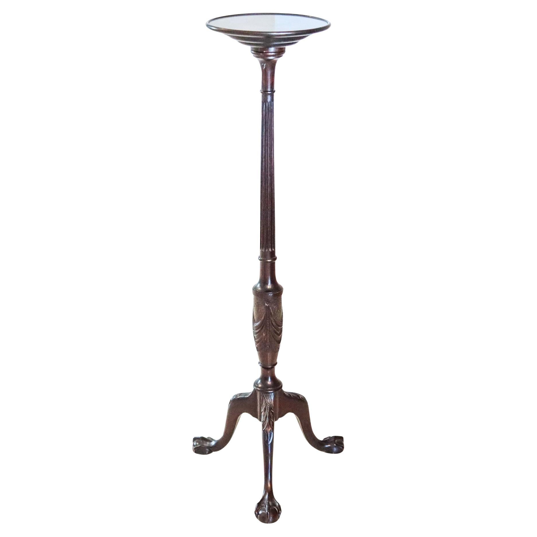 CHIPPENDALE 1880 Amerikanisch-Viktorianisch Geschnitzt Mahagoni Wood Pedestal