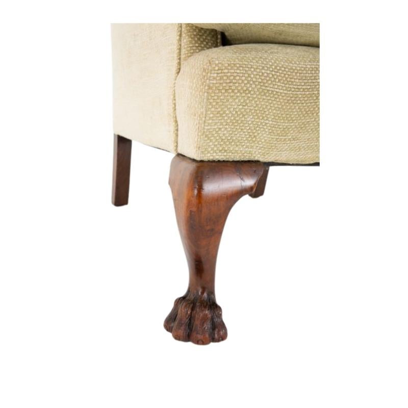 Chaise à Accoudoirs Chippendale Acajou Ball and Claw 1880 en vente 1