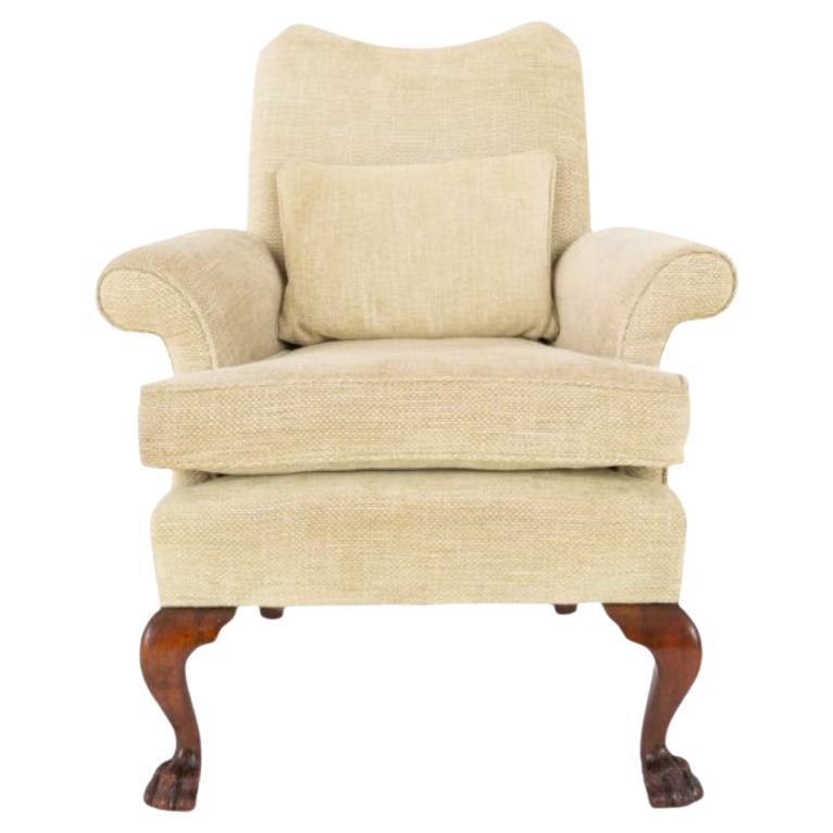 Chaise à Accoudoirs Chippendale Acajou Ball and Claw 1880 en vente