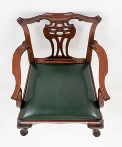 Chippendale Arm Chair Mahogany Carver Ball and Claw
