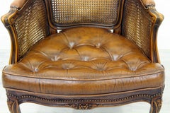 Chippendale Armchair Chesterfield Chair Baroque Antique Leather Rattan