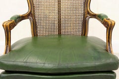 Chippendale Armchair Club Chair Baroque Antique Leather Rattan