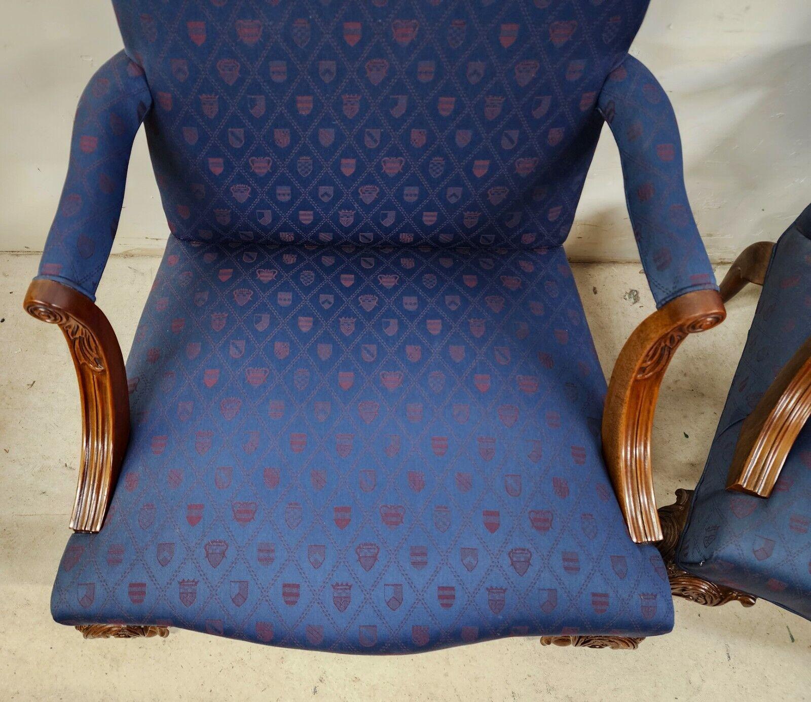 Chippendale Armchairs Ball & Claw a Pair by Southwood 1