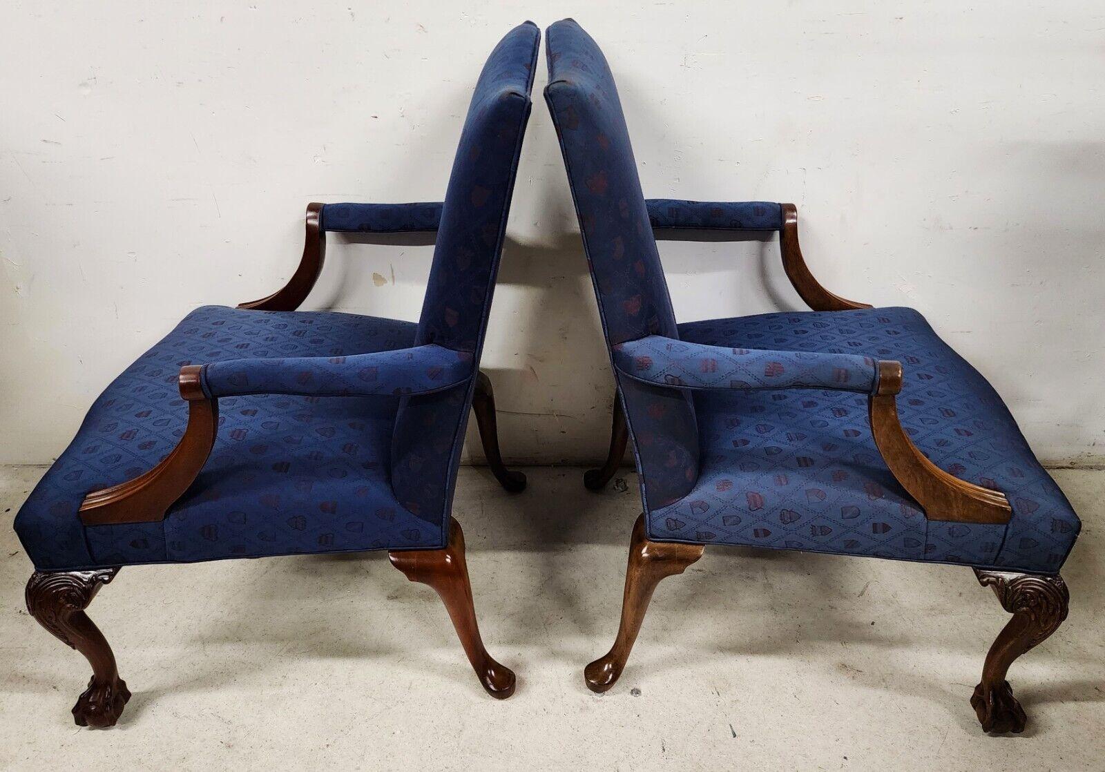 Chippendale Armchairs Ball & Claw a Pair by Southwood 2
