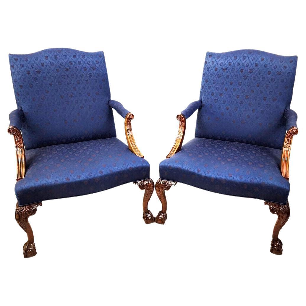 Chippendale Armchairs Ball & Claw a Pair by Southwood