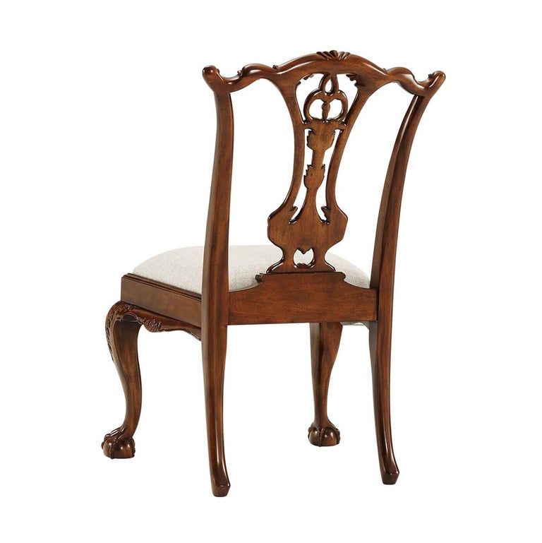 Chippendale Ball and Claw Foot Side Chair For Sale at 1stDibs