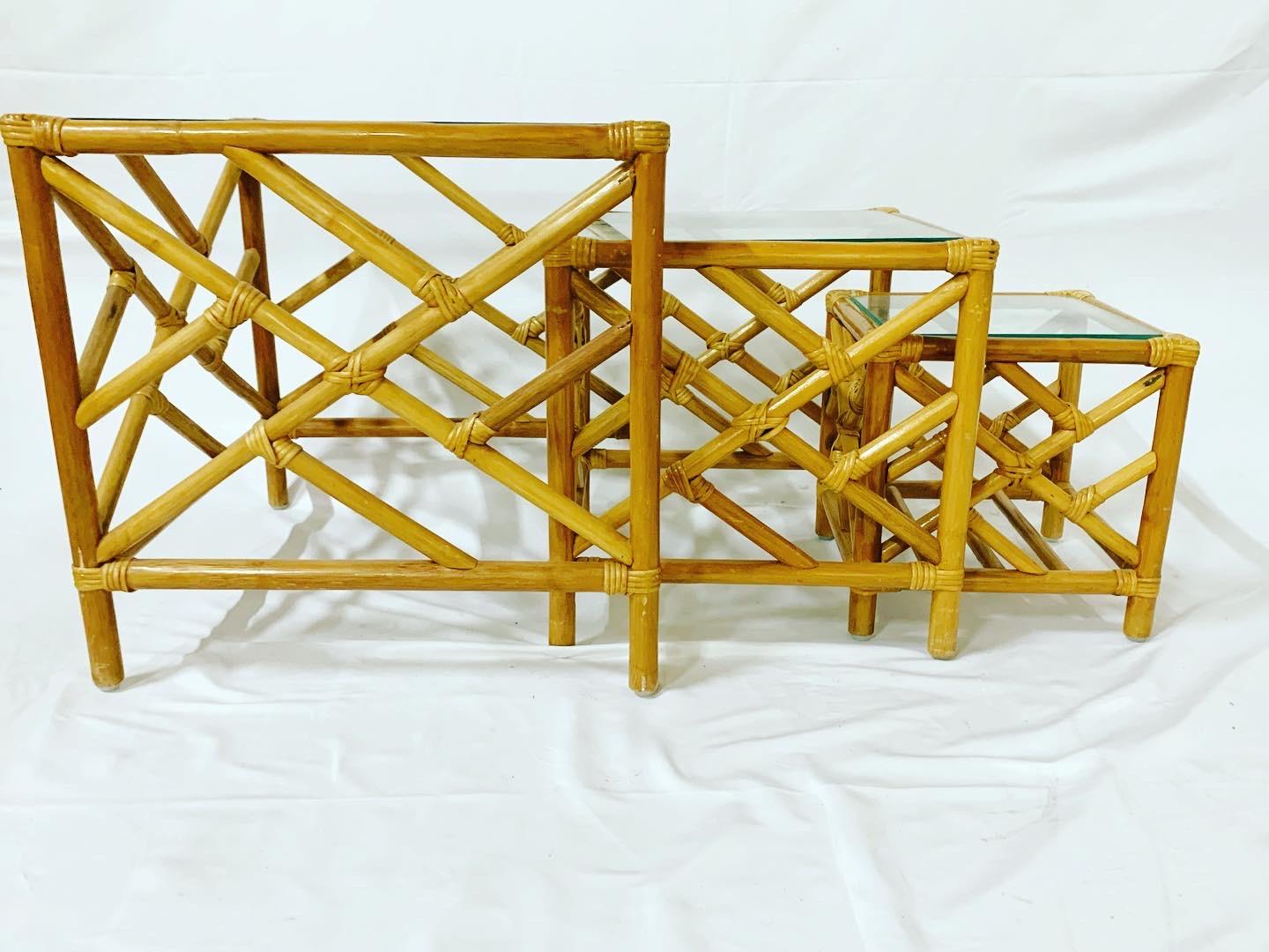 bamboo nest of tables