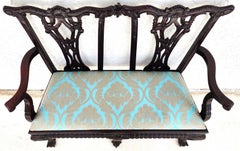 Chippendale Bench Settee Vintage