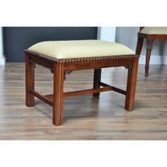 Chippendale Bench with Cross Stretchers
