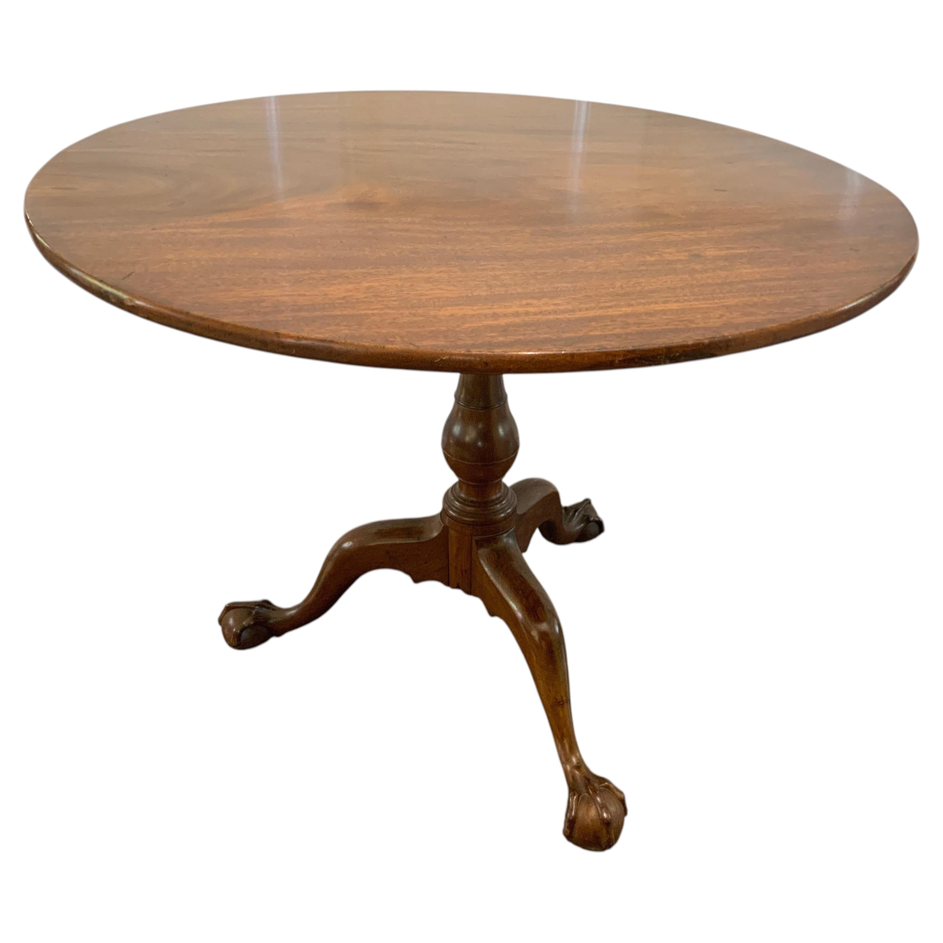 Chippendale Birdcage Tilt Top Table