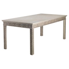 Chippendale Blind Fret Library Table