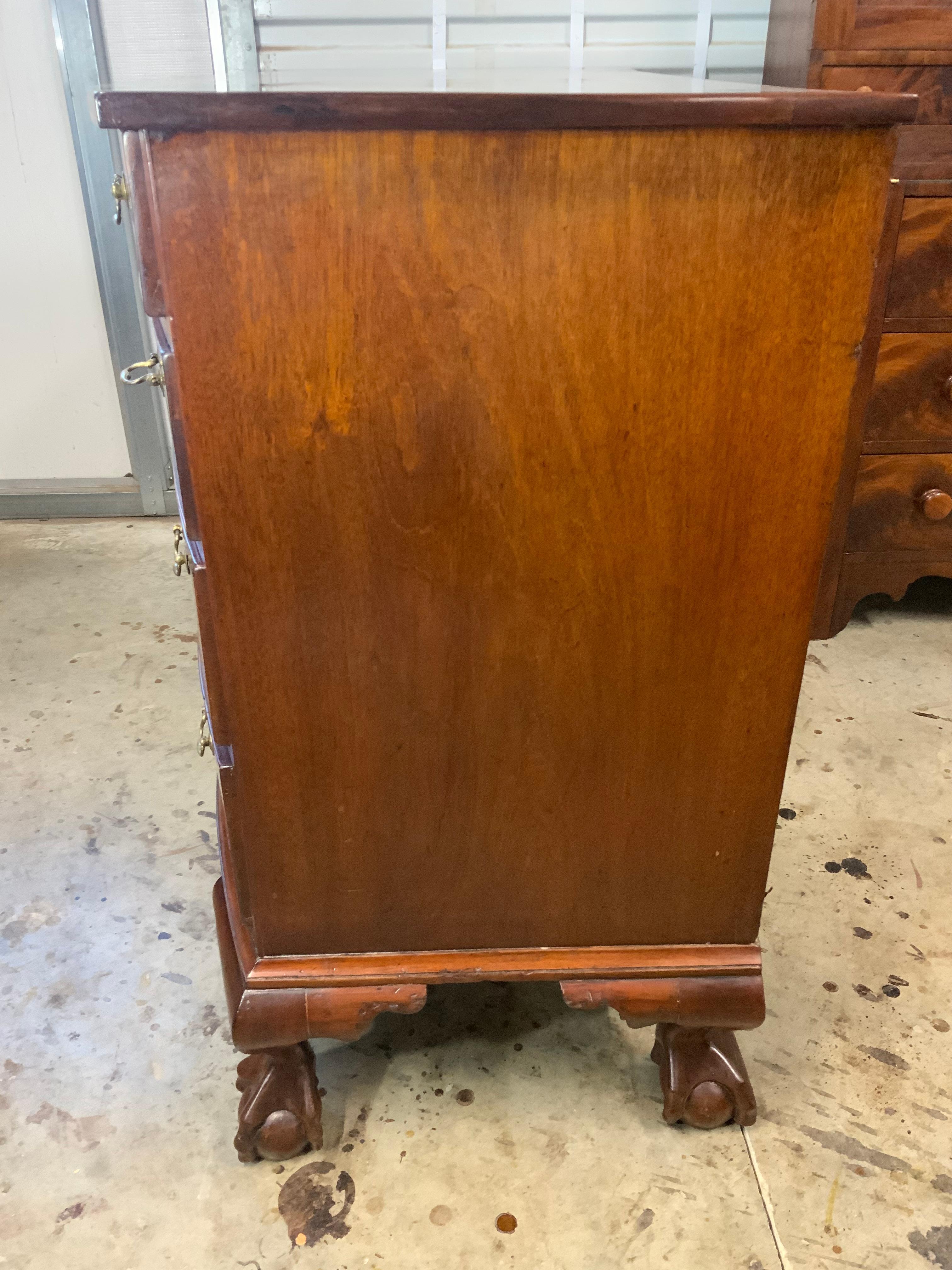 Chippendale Bow Front Chest For Sale 14