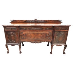 Antique Chippendale Buffet Sideboard by ROYAL FURNITURE Co
