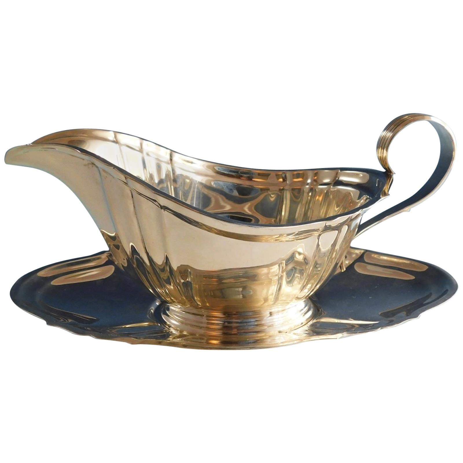 Chippendale by Gorham Sterling Silver Gravy Boat and Underplate 2-Piece
