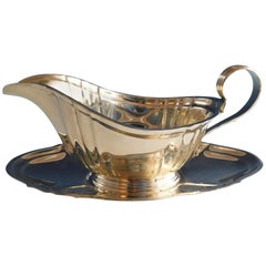 Chippendale by Gorham Sterling Silver Gravy Boat and Underplate 2-Piece
