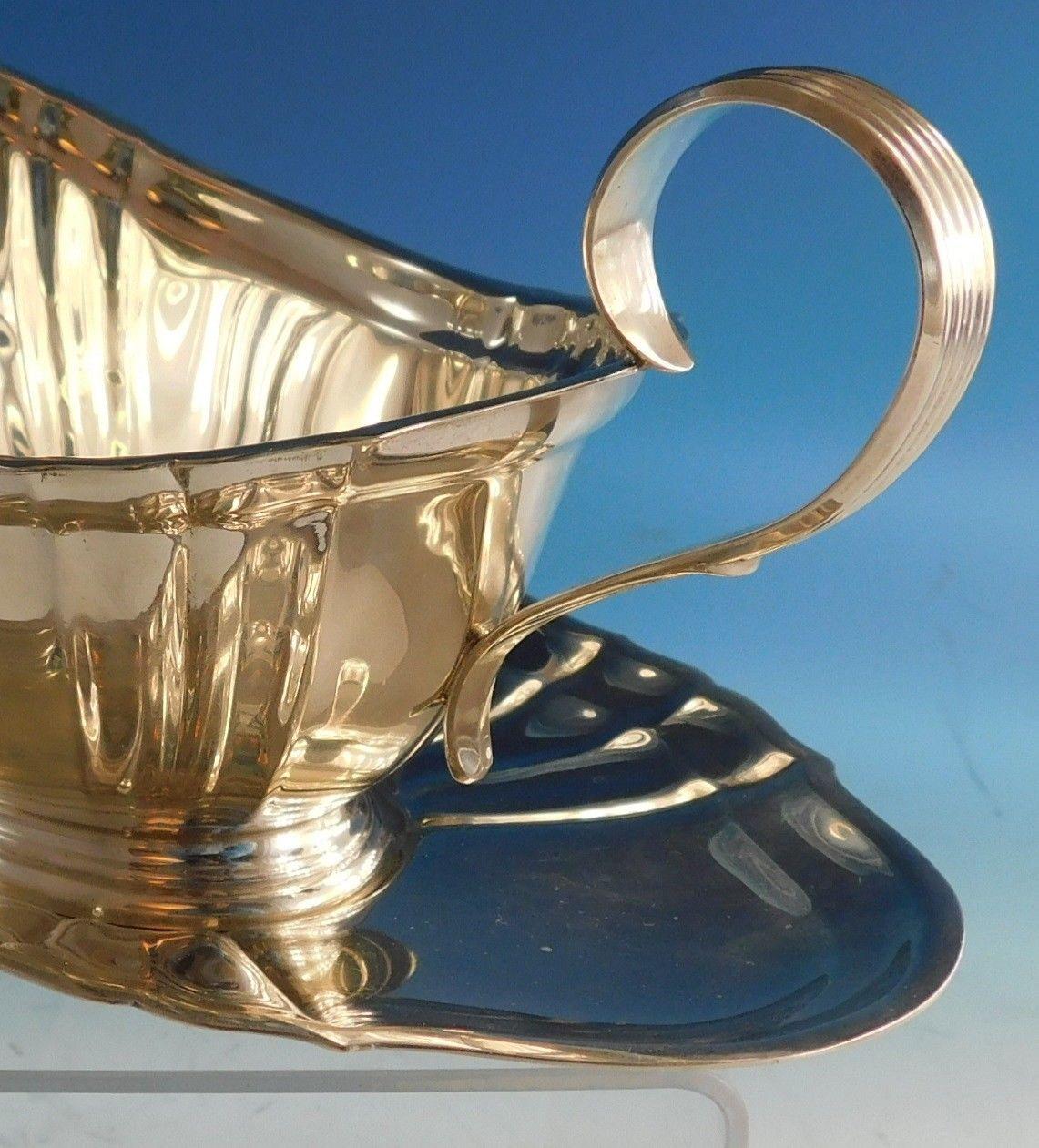 20th Century Chippendale by Gorham Sterling Silver Gravy Boat and Underplate 2-Piece