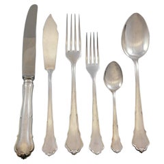 Chippendale by HTB Sterling Silver Flatware Set Service for 6 Dinner 36 pieces
