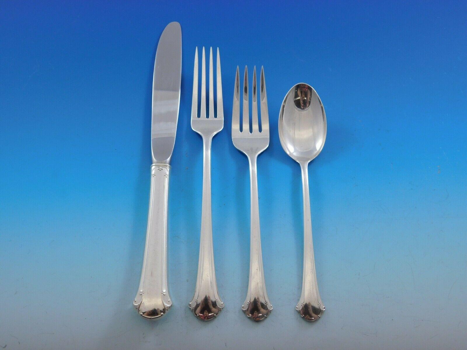 Chippendale by Towle Sterling Silver Flatware Service for 12 Set 68 Pieces In Excellent Condition In Big Bend, WI