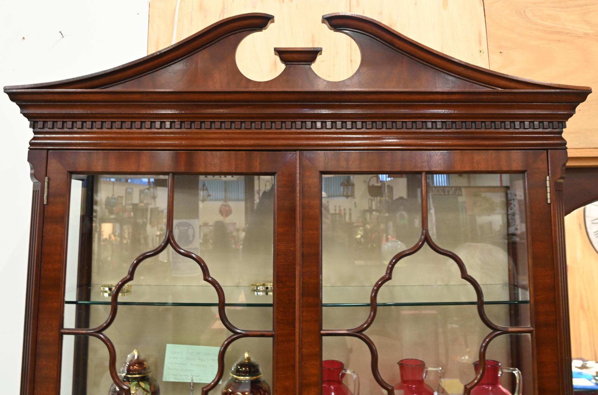 Mogano Libreria Chippendale in mogano 1880 in vendita