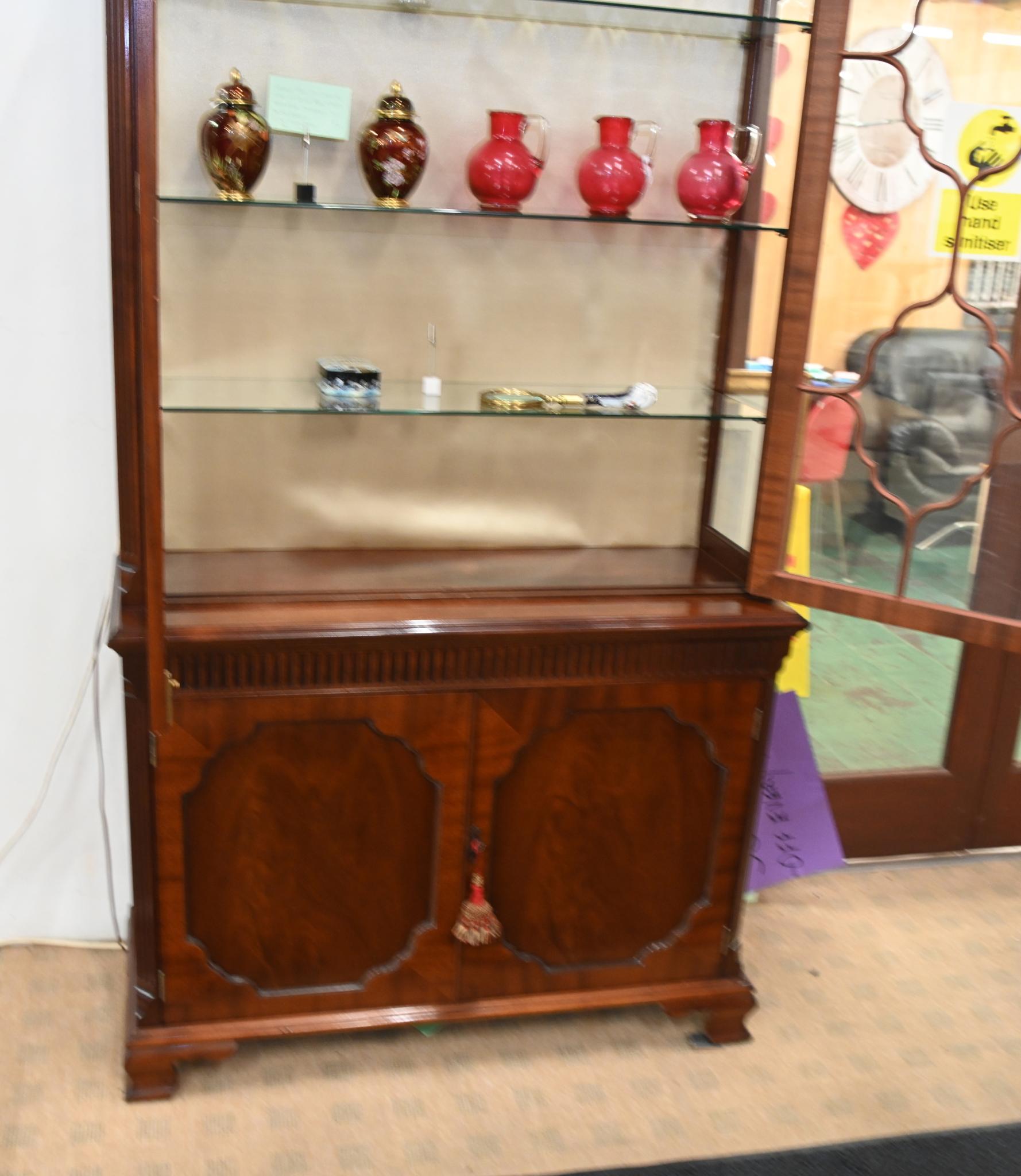 Libreria Chippendale in mogano 1880 in vendita 2