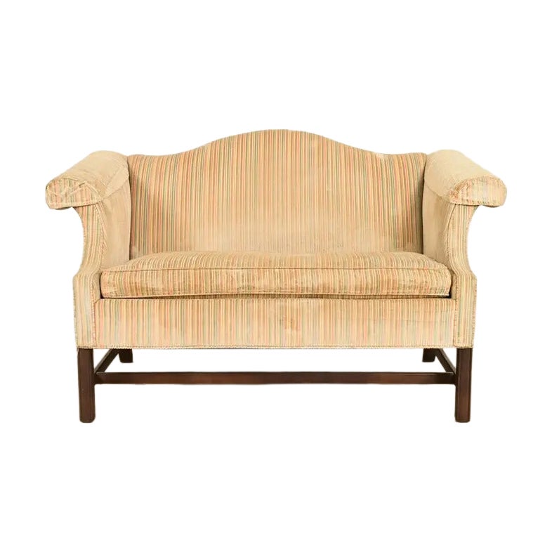 Chippendale Camelback Loveseat or Sofa For Sale