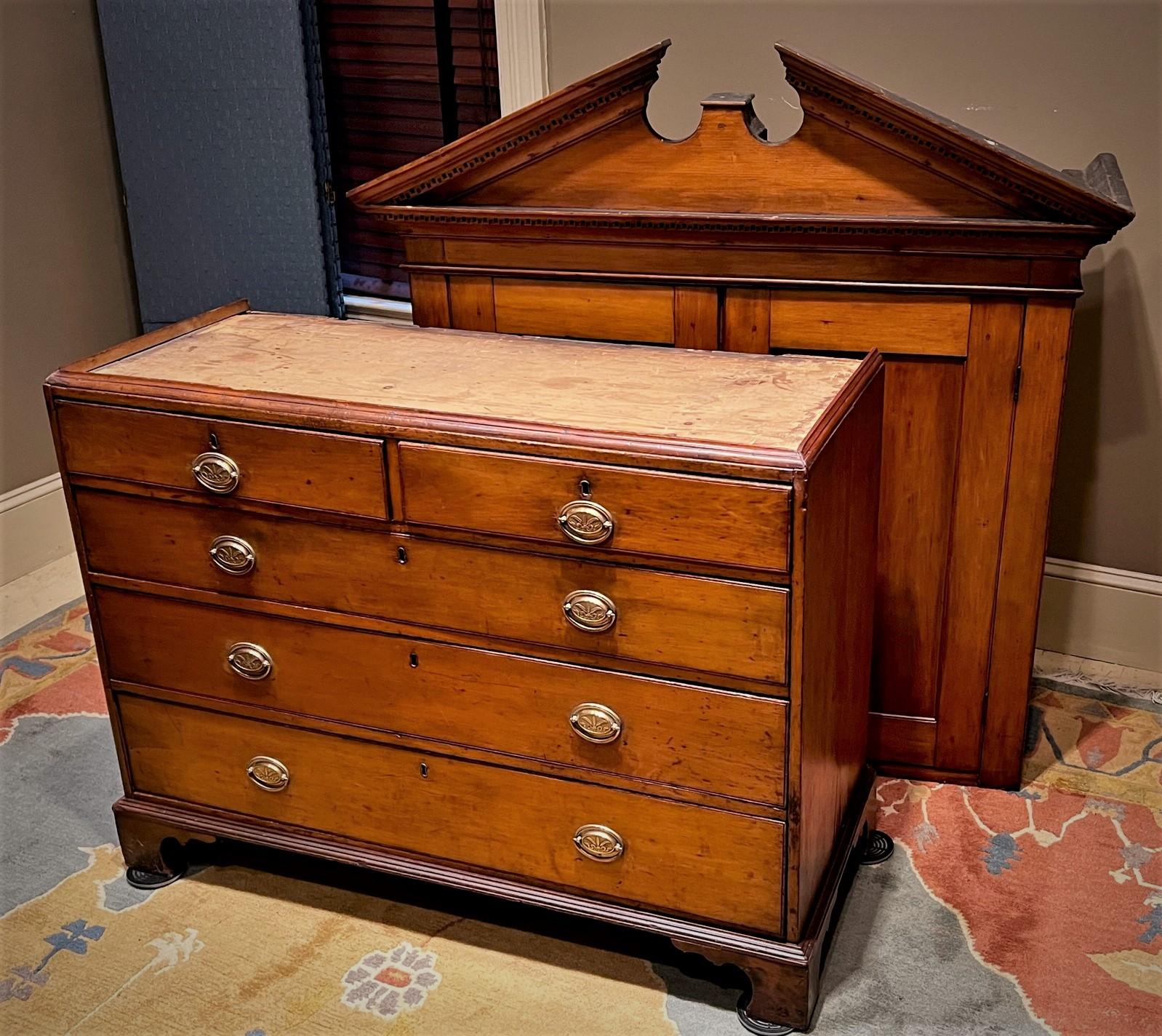 Chippendale Cherry Cabinet-On-Chest, Virginia 6