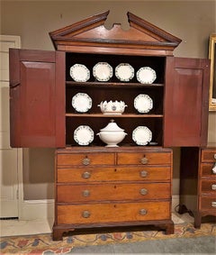 Chippendale Cherry Cabinet-On-Chest, Virginia