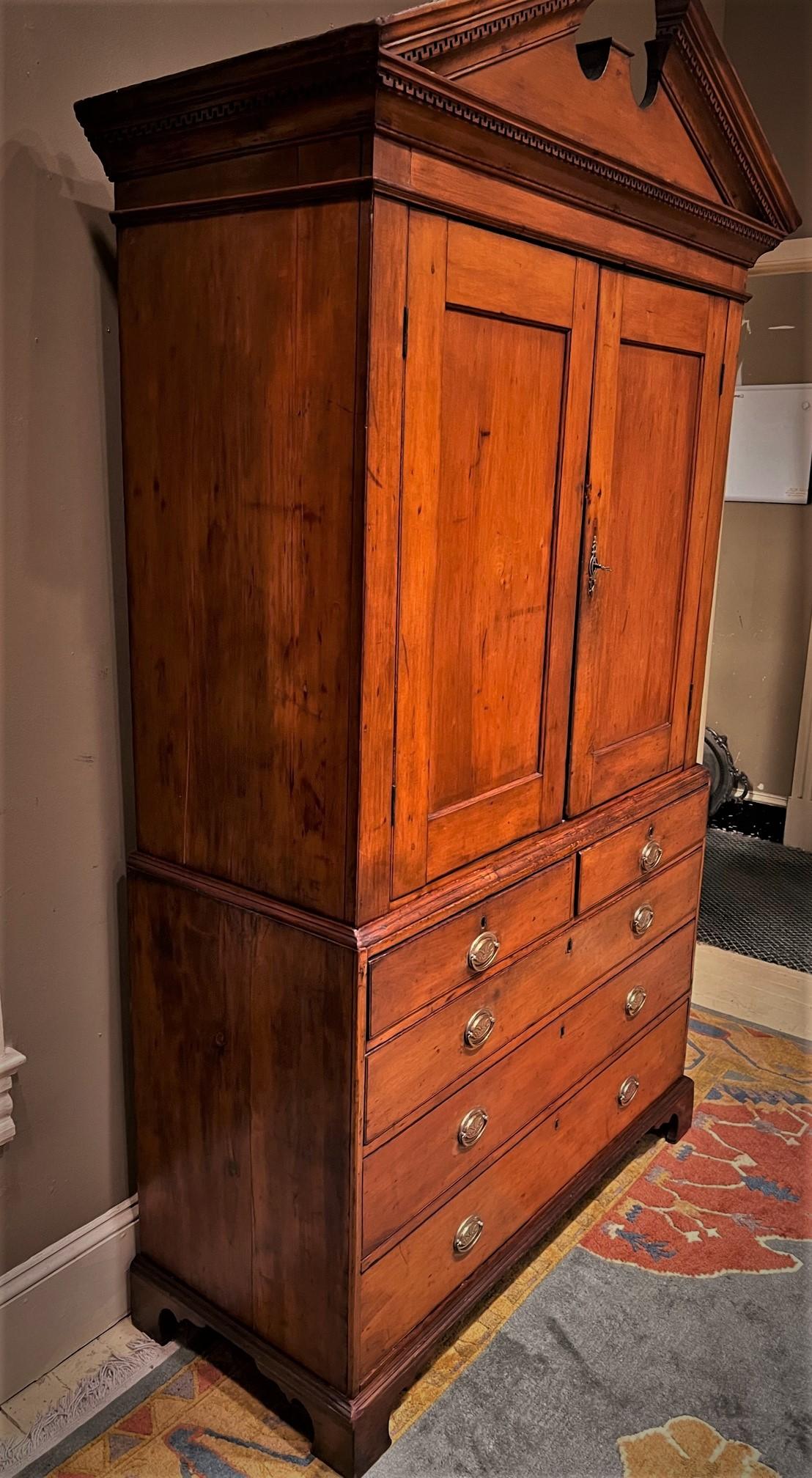Chippendale Cherry Cabinet-On-Chest, Virginia 2