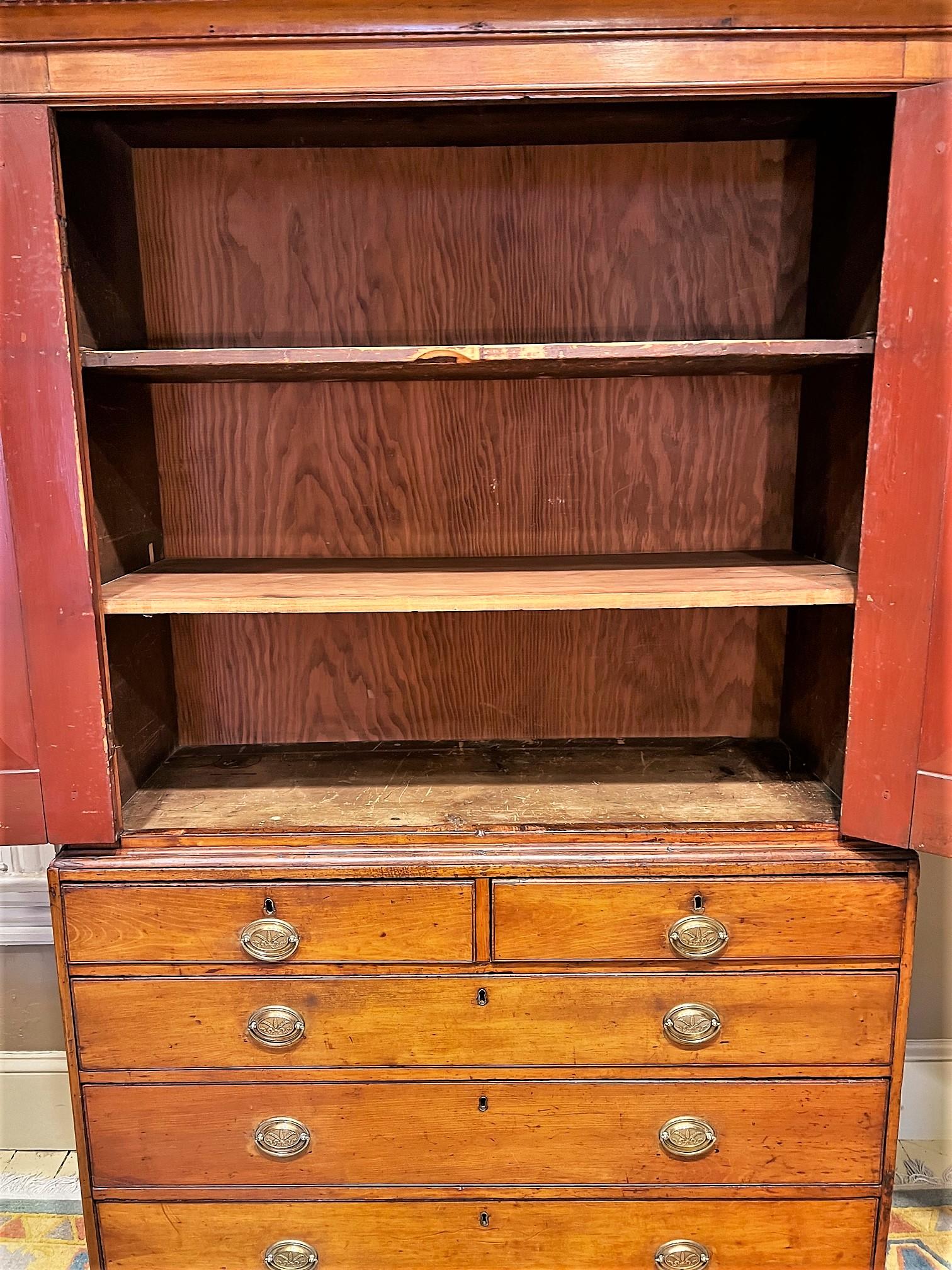 Chippendale Cherry Cabinet-On-Chest, Virginia 4