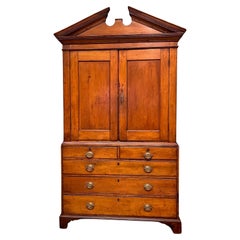 Chippendale Cherry Cabinet-On-Chest, Virginia