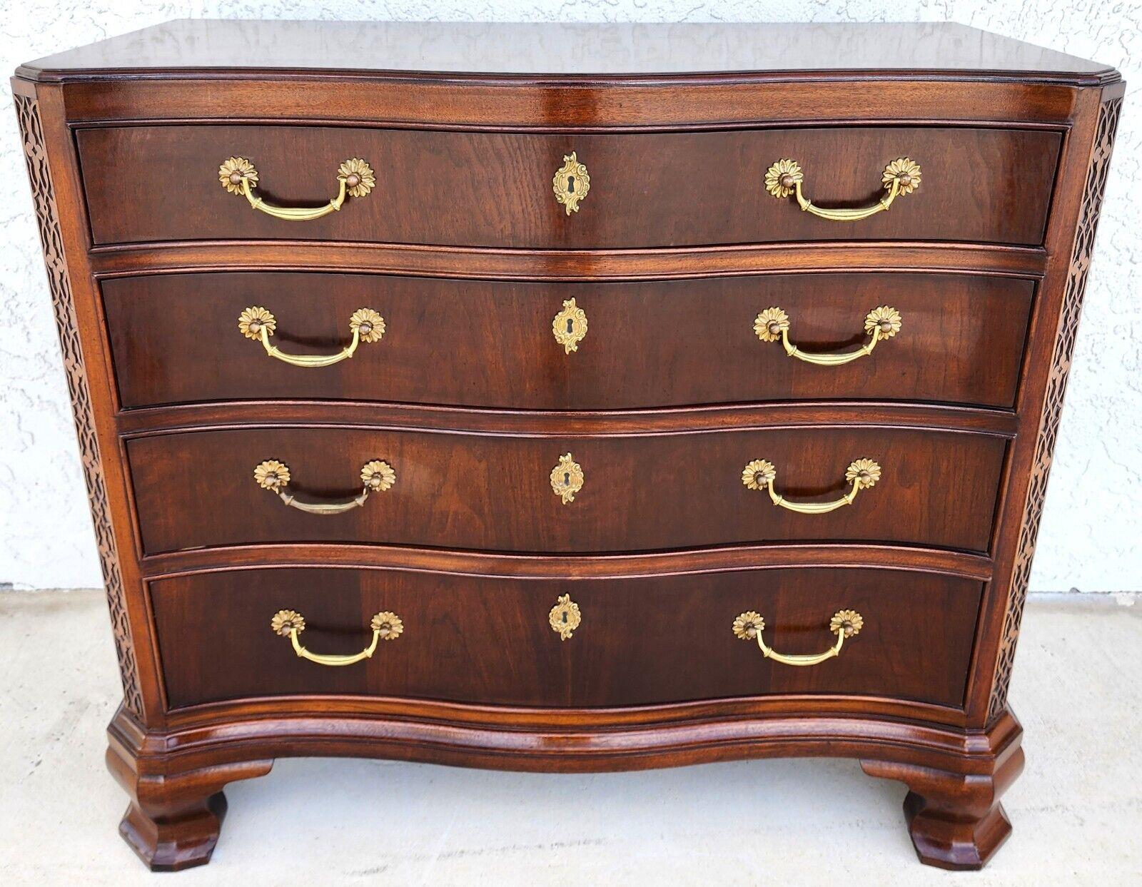 Late 20th Century Chippendale Chest Of Drawers by White Furniture For Sale