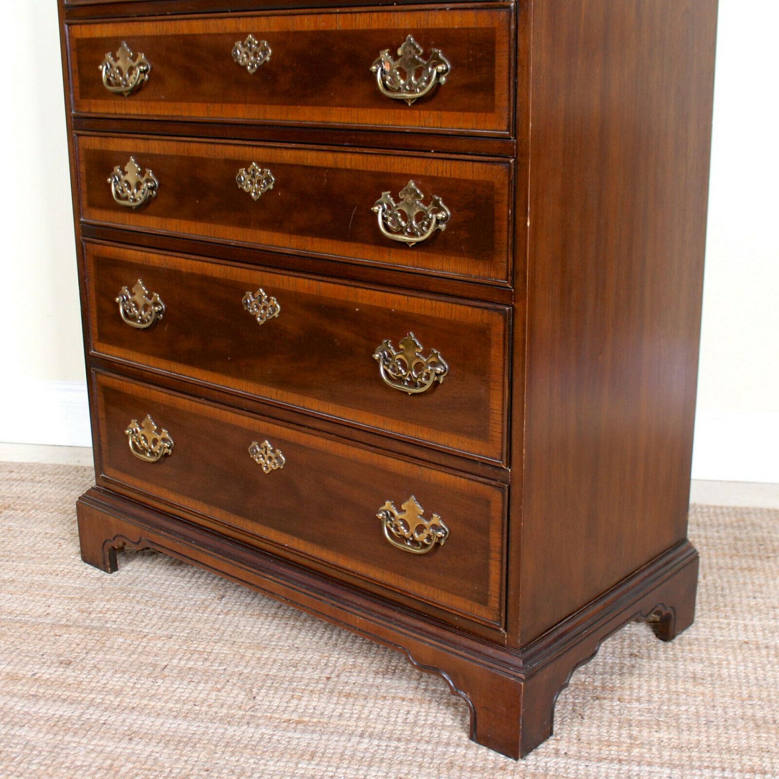 American Chippendale Chest of Drawers Tall Highboy Chest For Sale