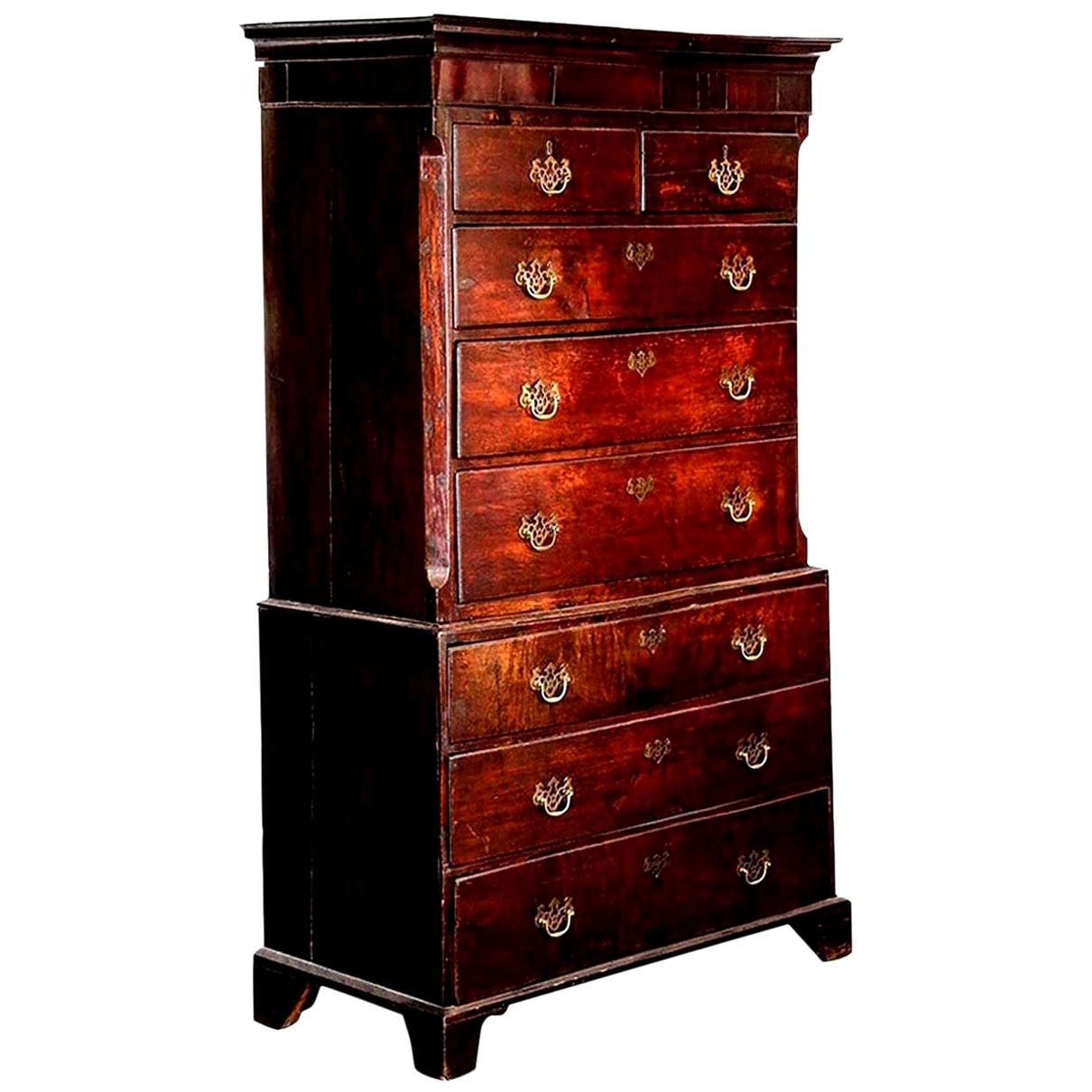 Chippendale Chest-on-Chest For Sale 8