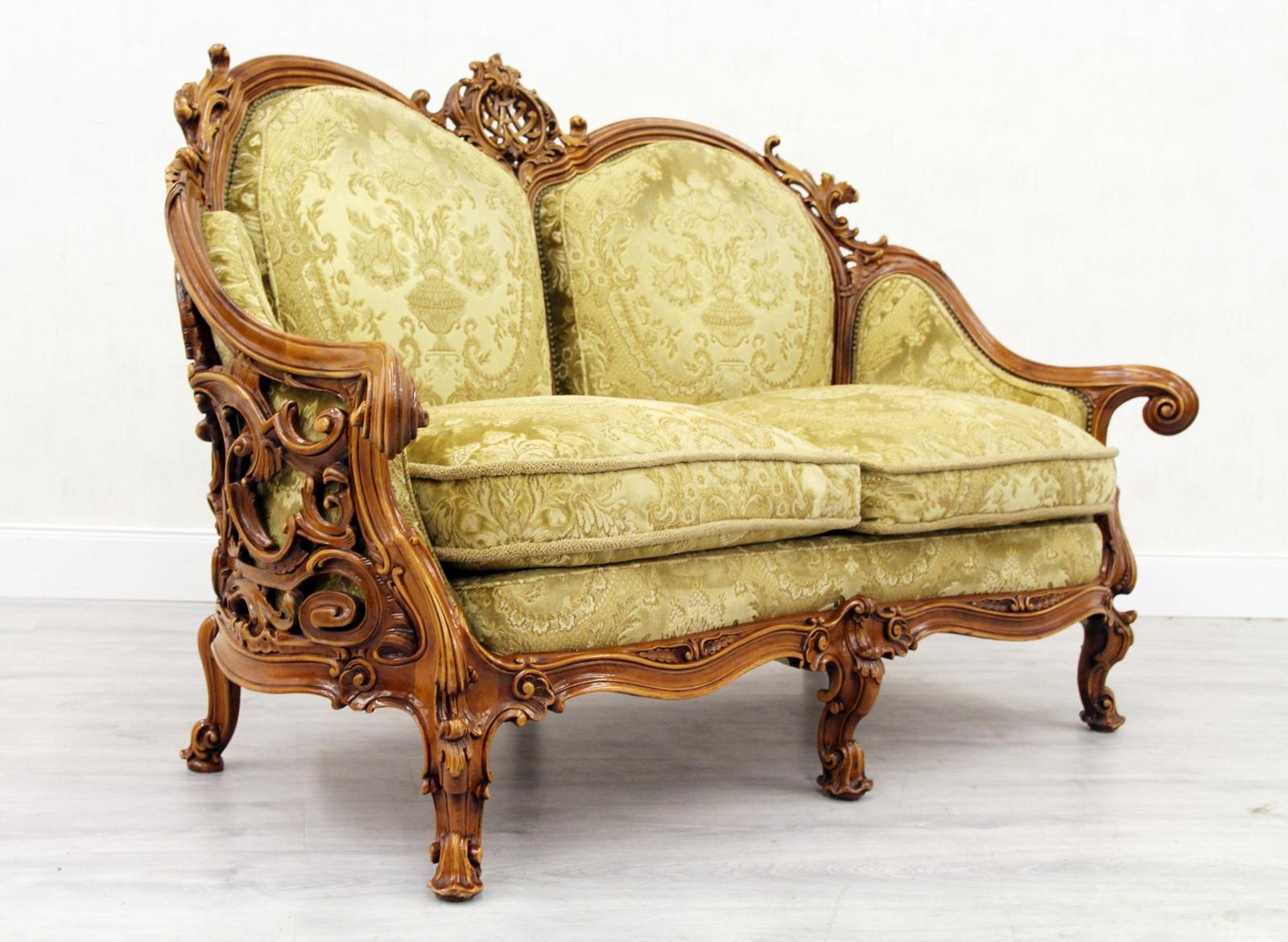 Chippendale Chesterfield Sofa Couch Sessel Barock Antik Barock For Sale 1