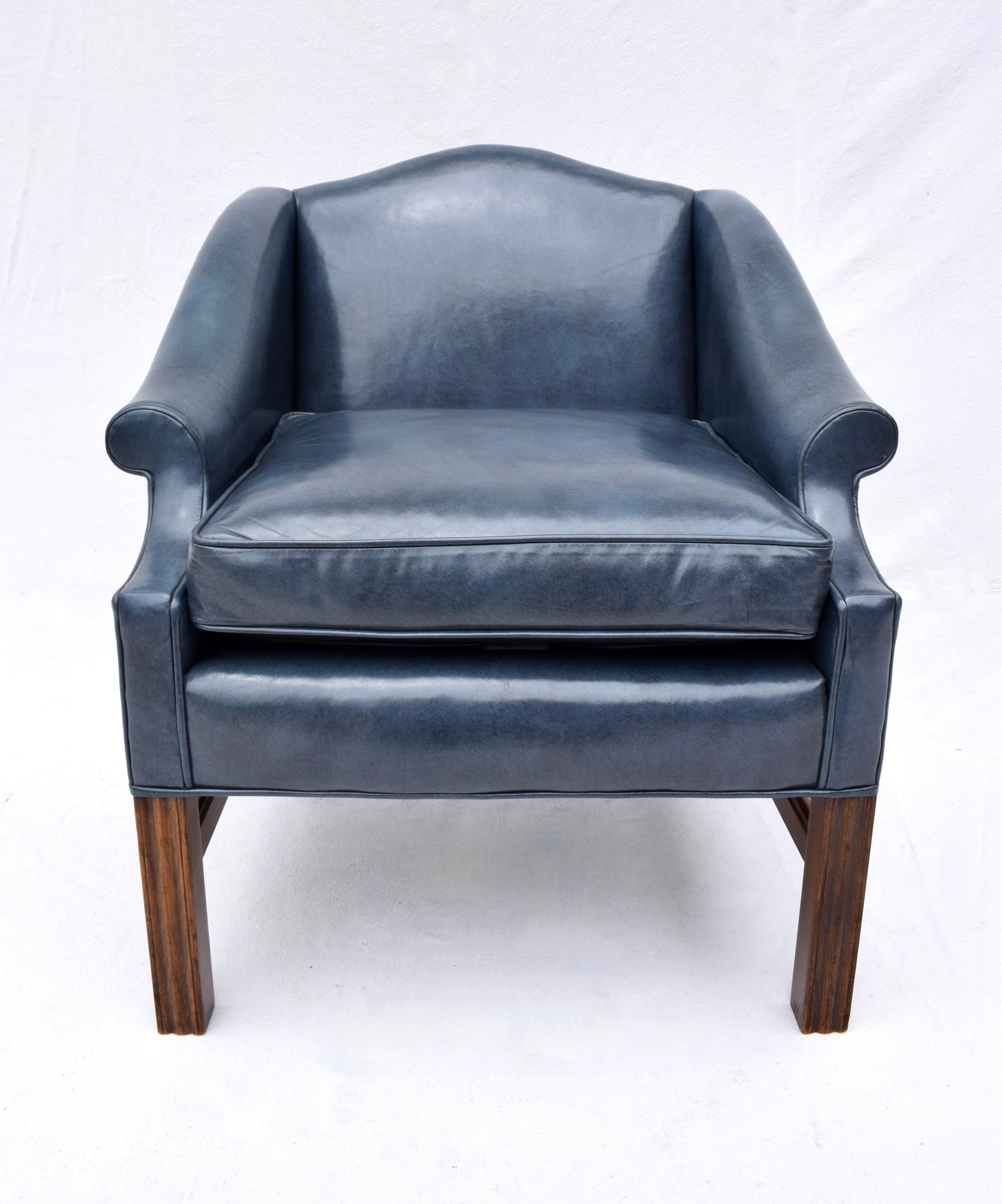 Chippendale Chesterfield Style Club Chairs 3