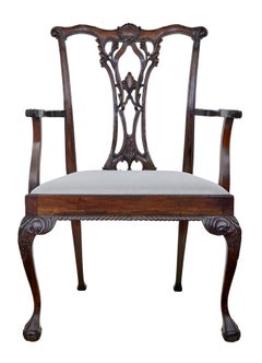 Chippendale design dining chair of large proportions for display